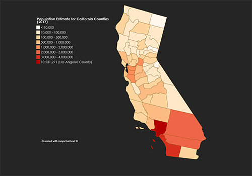 California population by county 澳洲5幸运官网结果预测记录+澳洲168幸运5体彩数据精准计划 map