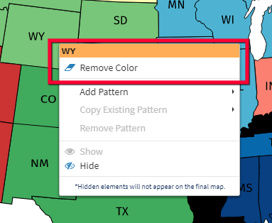 removing color